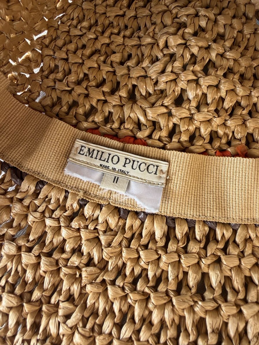 Emilio Pucci Copricapi, berretti & cappellini: EMILIO PUCCI Panama Sonnenhut – Usato da Altendorf venduto da ma_am 1