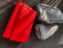 2x Picknick-Decke isoliert mit Tasche