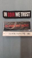 zwei verschiedene "in Odin wie trust" aufnäher mit Velcro 