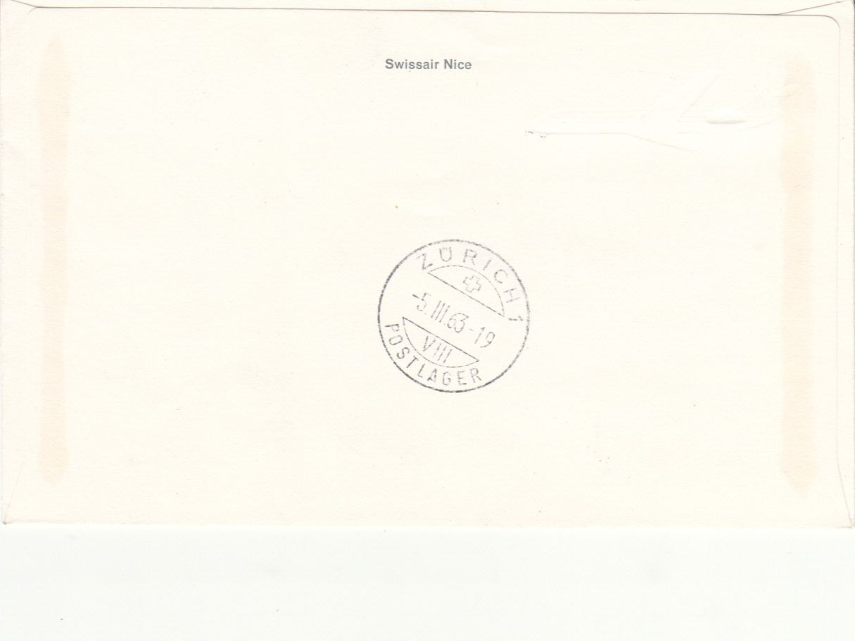 Alle Briefmarken: SLH RF 63.2 b  Nizza-Zürich – Gebraucht aus Bürglen TG von StampGraf 1