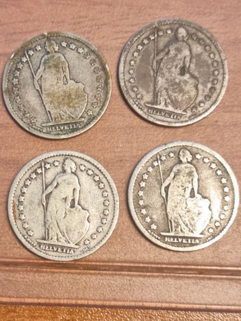 Tutti le monete: 1 FR 1877 Lot 4 Stück – Usato da Bure venduto da chap981 1