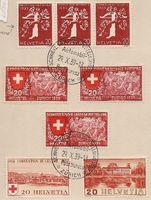 Z27b + 5 andere rote Marken auf Papier