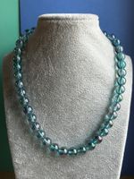 Murmeln-Kette Meerblau (44cm)