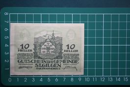 currency voucher austria st.gilgen 10 heller 1920