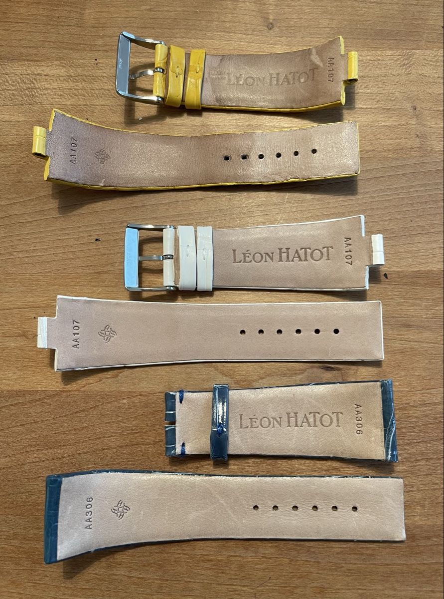 Bracciali & Braccialetti: Original LÉON HATOT Uhrenarmbänder  3 Stück – Nuovo (secondo la descrizione) da Embrach venduto da selfie13 4