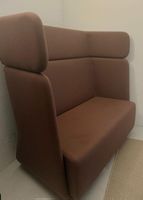 Designer Sofa "Basket" von Softline - aus Stoff/Filz, braun