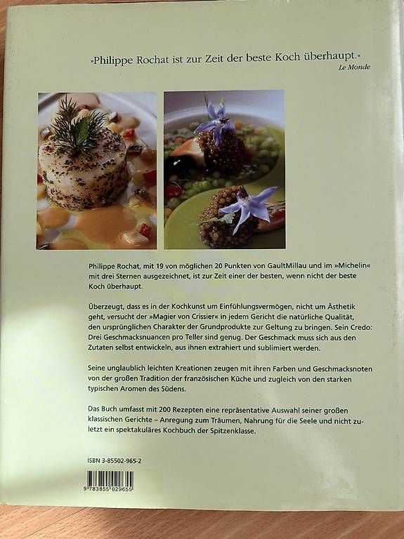 Bücher: Philippe Rochat La cuisine sublime – Gebraucht aus Liebefeld von eve_jr77 1