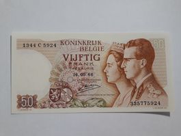 BELGIEN - 50 Francs 1966 UNC (1344C5924)