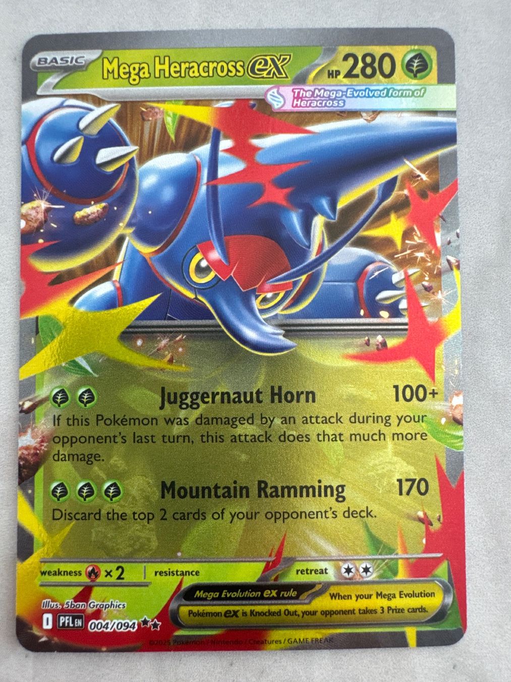 Pokémon Carte collezionabili: Mega Heracross ex PFL004 EN - Phantasmal Flames – Nuovo (secondo la descrizione) da Wil SG venduto da Prof.Eich