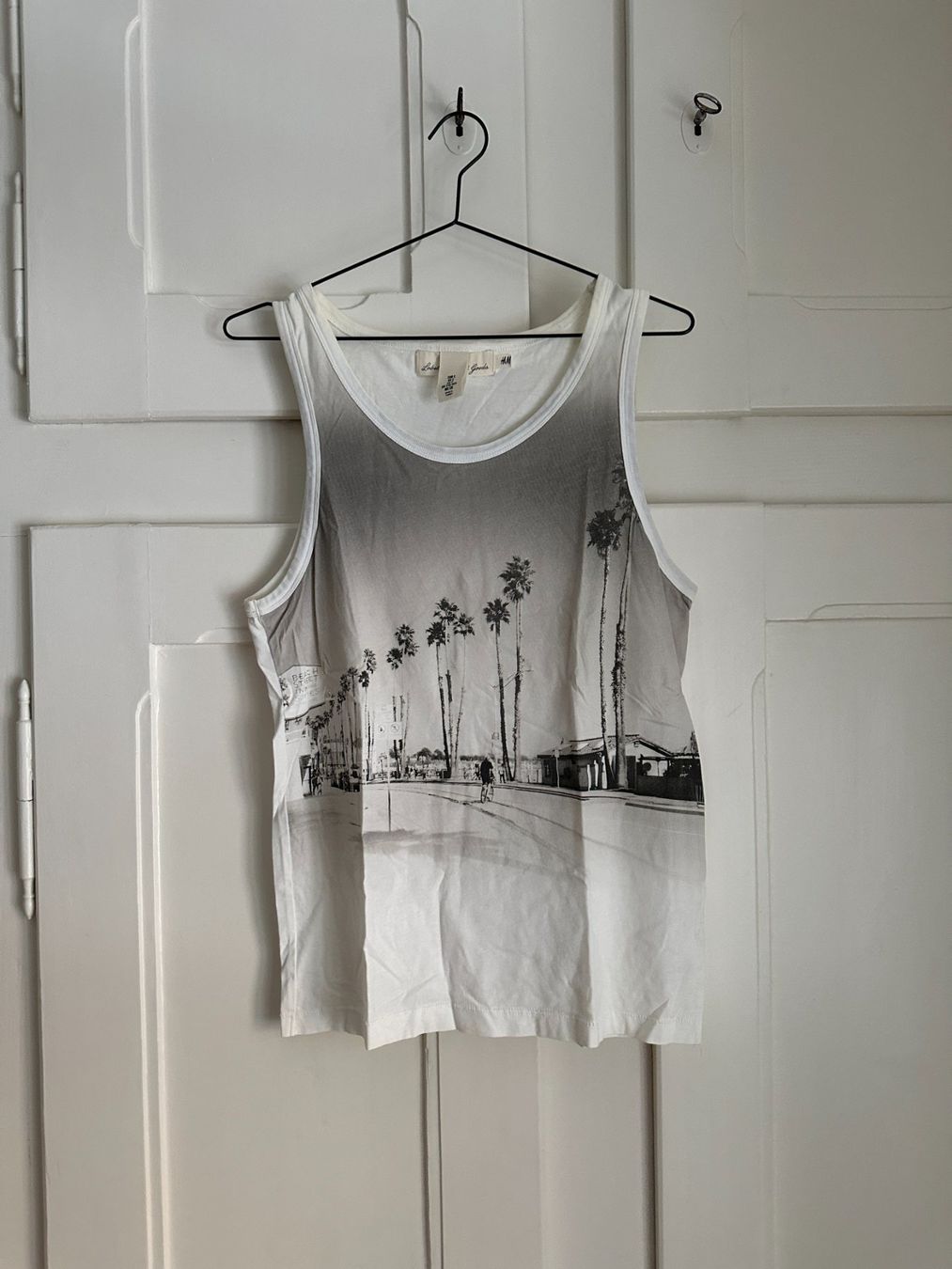 H&M T-shirts: Tank Top offweiss mit Print - S – D'occasion à Zürich par Diazaio