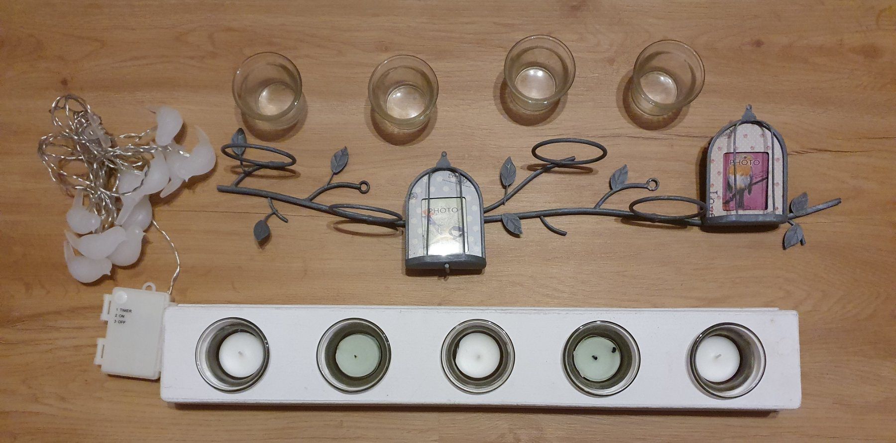 Tutte le decorazioni: Wanddeko, Teelichthalter, Lichterkette mit LED, Vögel – Nuovo (secondo la descrizione) da Heinrichswil venduto da frankie19860