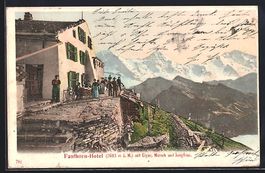 Faulhorn, Hotel mit Eiger, Mönch, Jungf