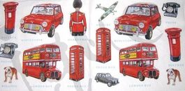 Serviette london icons (d293) 2Stk.