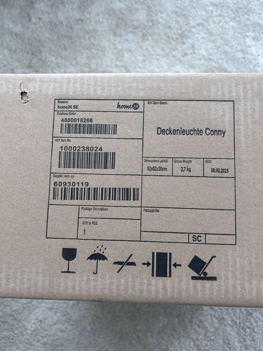 Lampadari & plafoniere: Deckenlampe Conny Home24 – Nuovo e nell'imballaggio originale da Niederglatt ZH venduto da Thomasmd11 2