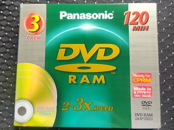 Tutti i DVDs: NEU: 3x DVD-RAM Panasonic – Nuovo e nell'imballaggio originale da Wohlen AG venduto da gnabbr