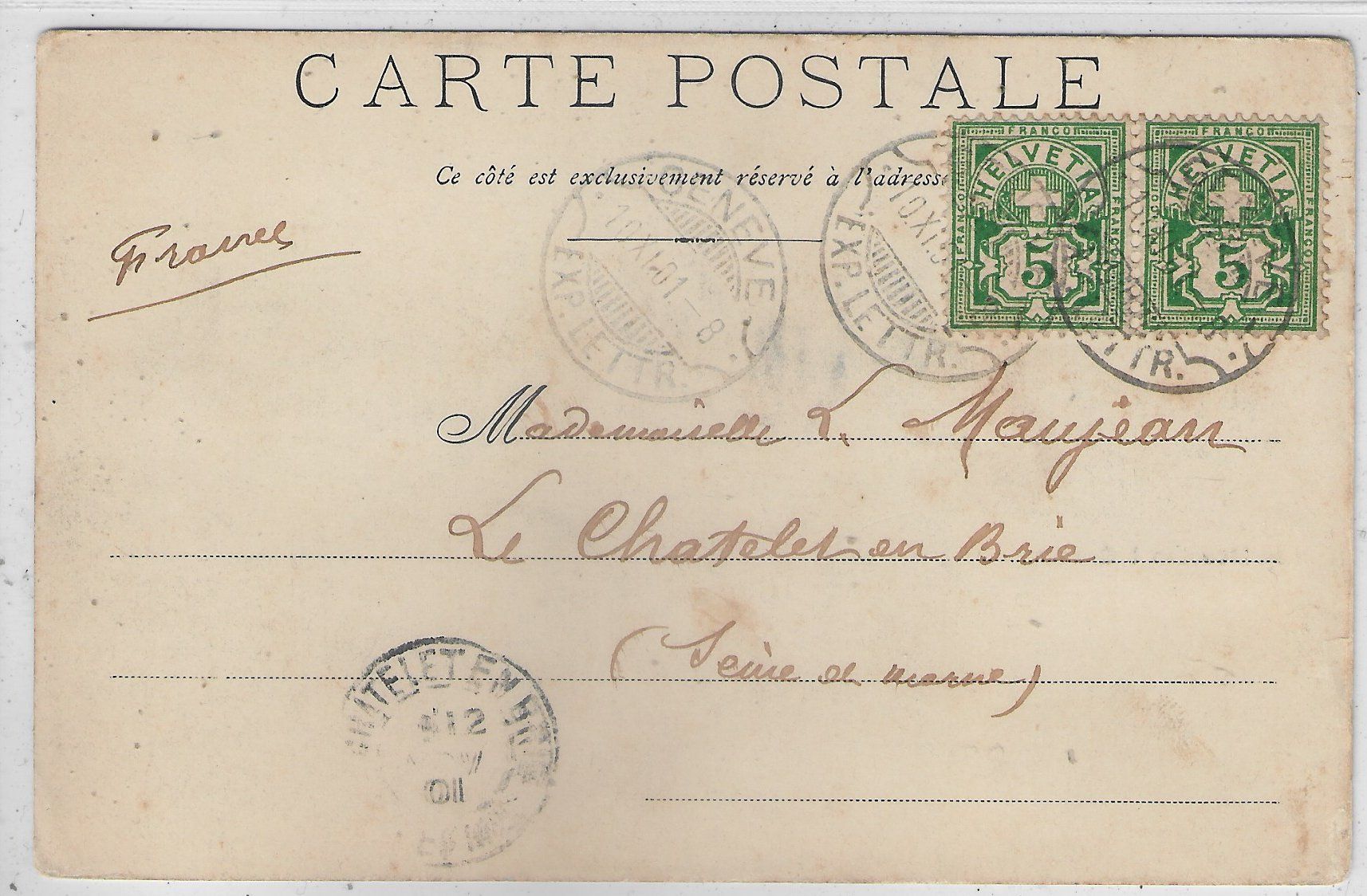 Cartoline postali: Les Mouettes a Geneve – Usato da Ettingen venduto da Kartenplanet 1