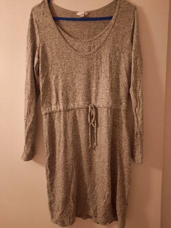 H&M Mama Kleid, Grau Meliert, Grösse M, Herbst Look! NEU