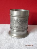 Zinnbecher, antiker Zinnbecher