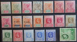 Seychelles British Lot mit alten Werten I