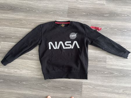 Alpha Industries NASA Sweatshirt / Pullover – Schwarz L