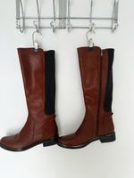 Stiefel Leder cognac/braun Grösse 40-komplett neu