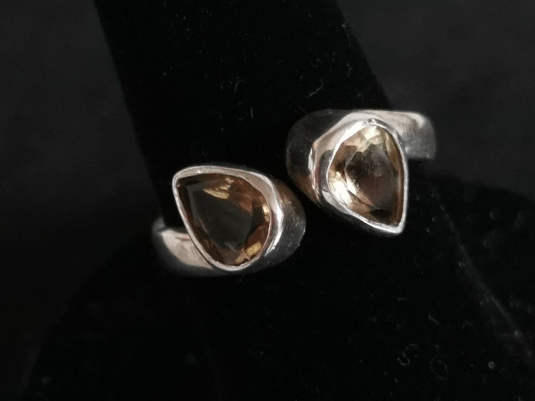 Anelli: Damen Silber Ring mit Rauch Topase – Nuovo (secondo la descrizione) da Schlieren venduto da vlalif 1