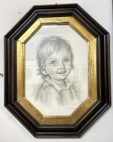 Portrait Zeichnung - Gerahmt / 56.5 x 44.5cm