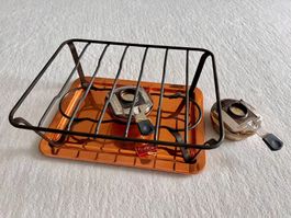 Rechaud mit 2 Brennern, Kupfer, perfekt für gemütliche W...