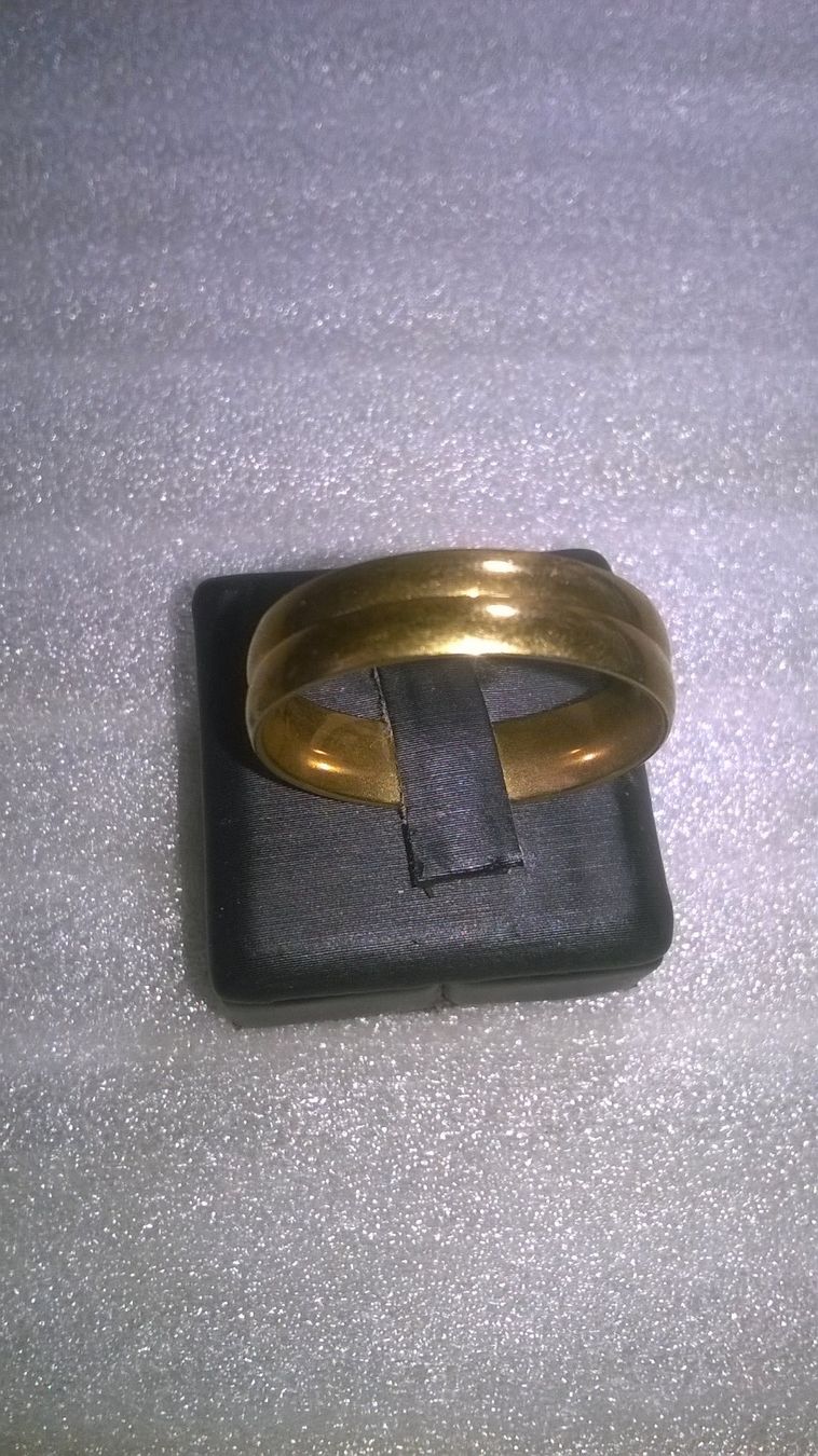 Bagues: ring edelsthal,,vergoldet,,,glanzig – Neuf (Voir description) à Basel par bijoutrie_4 2