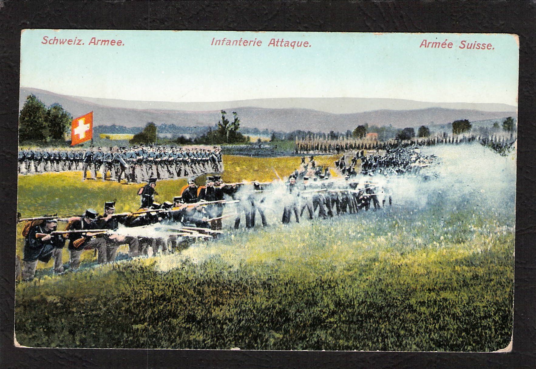 Cartoline postali: #Schweiz. Armee , Infanterie , Bat. Nr. 60 – Usato da Reichenburg venduto da Pipo-67