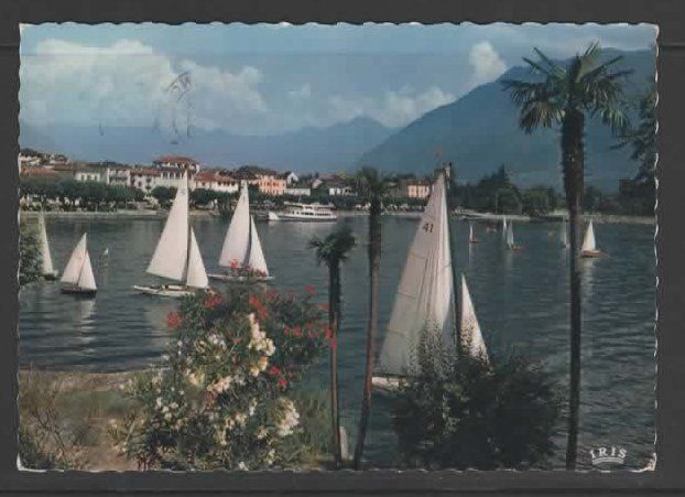 Ansichtskarten: ASCONA - VIELE BOOTE   (L – Gebraucht aus Ruggell von Masescha
