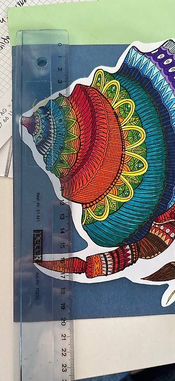 Poster & Bilder: Bild von Hand gemalt "Kaleido Krebs" 21cm – Gebraucht aus Muhen von jol_ina00 2