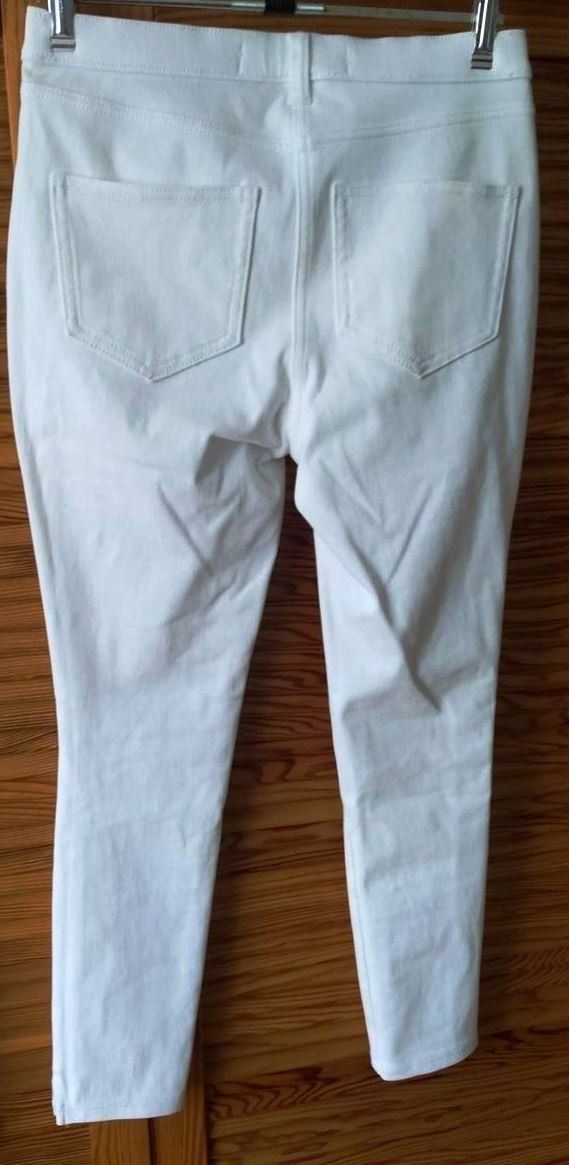 Hosen: Hose in Weiss, Jersey Denim Legging Cropped - Grösse 36 - – Neu (gemäss Beschreibung) aus Zürich von -italo- 1