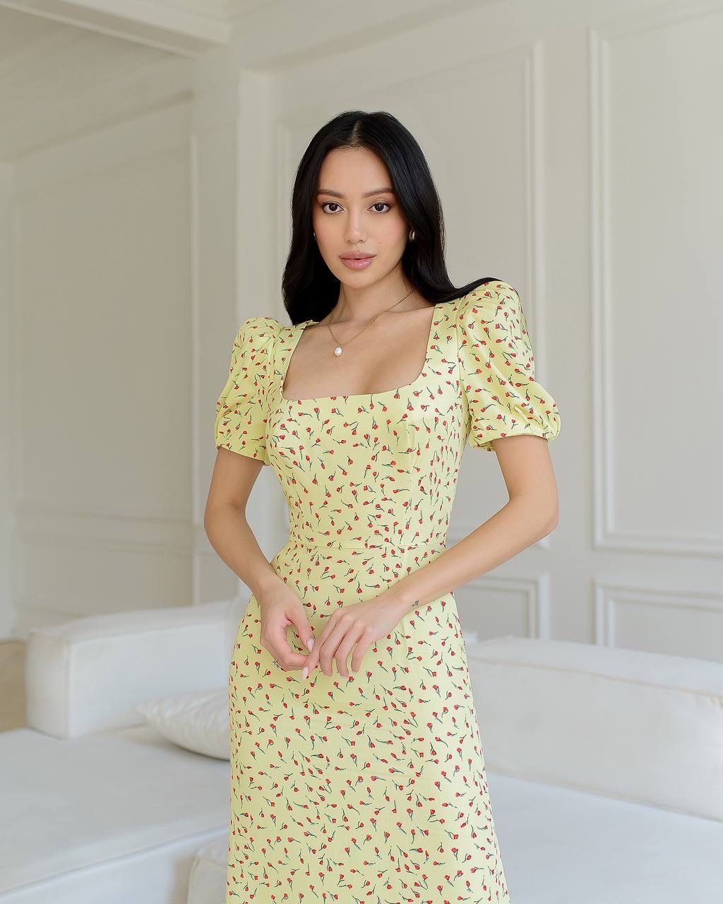 Kleider: Yellow Summer Midi Dress Size: S – Neu und originalverpackt aus Zürich von Ms.Me-Fashion 2