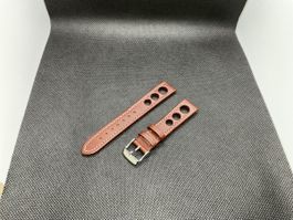 Cinturino in pelle marrone 18mm