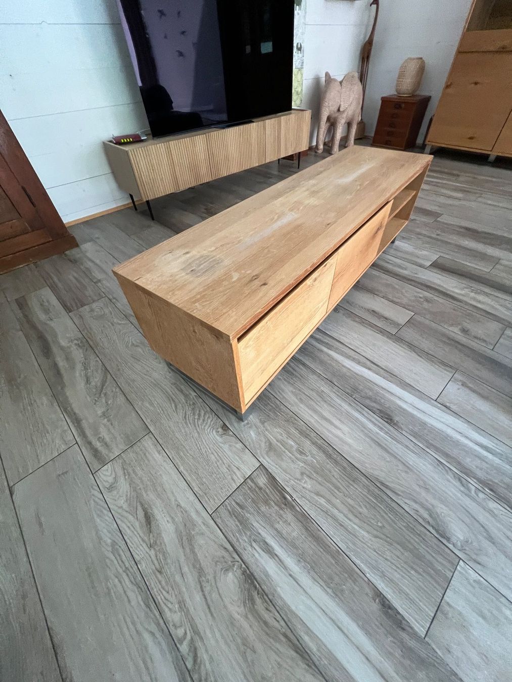 Micasa Mobili TV: TV-Möbel / Lowboard, Massivholz Eiche – Usato da Merzligen venduto da Paxi01 3