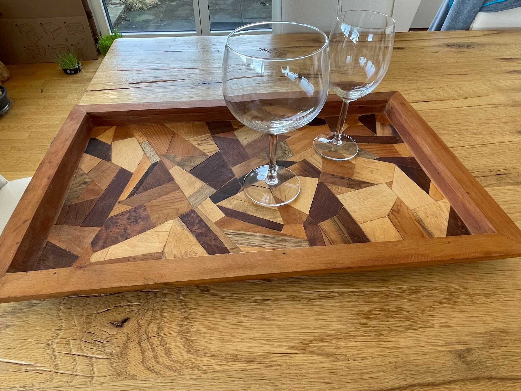Holzartikel: Wanddeko Serviertablett Holzskulptur  Holzbild – Gebraucht aus Glattpark(Opfikon) von cla_hpt7 3