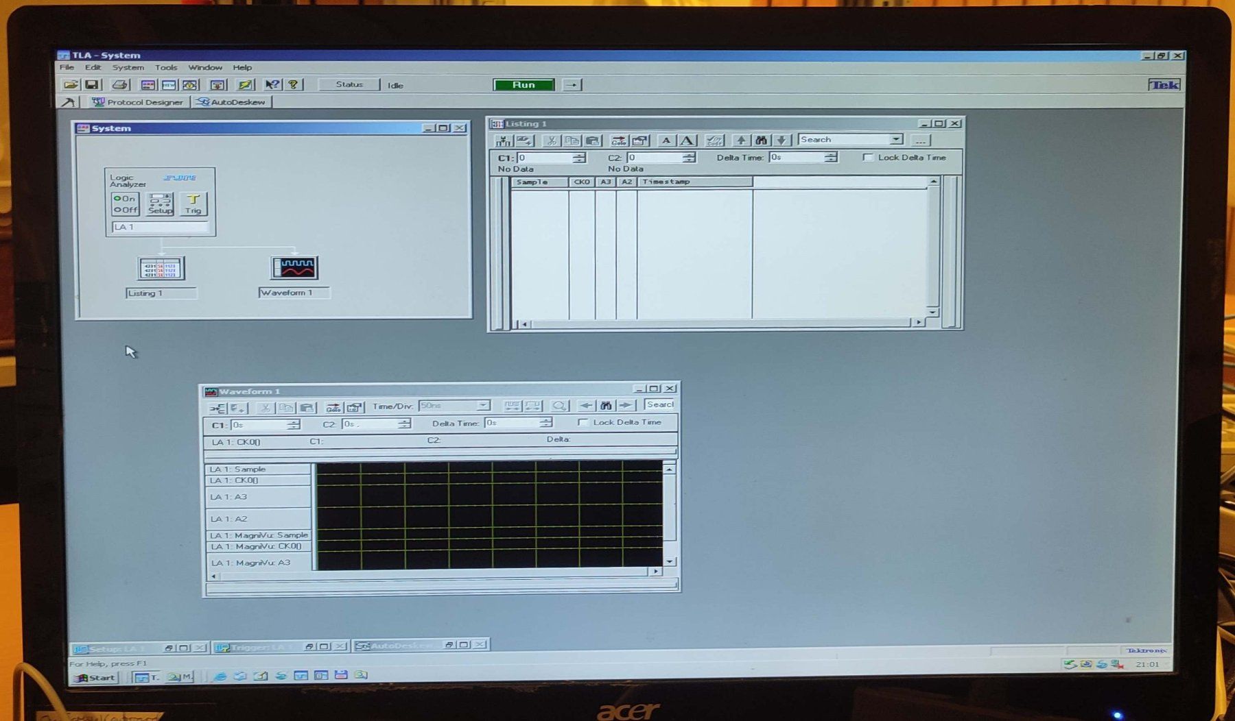Mesurer: Tektronix TLA 621 Logic Analyser – D'occasion à Zürich par Sherman 9