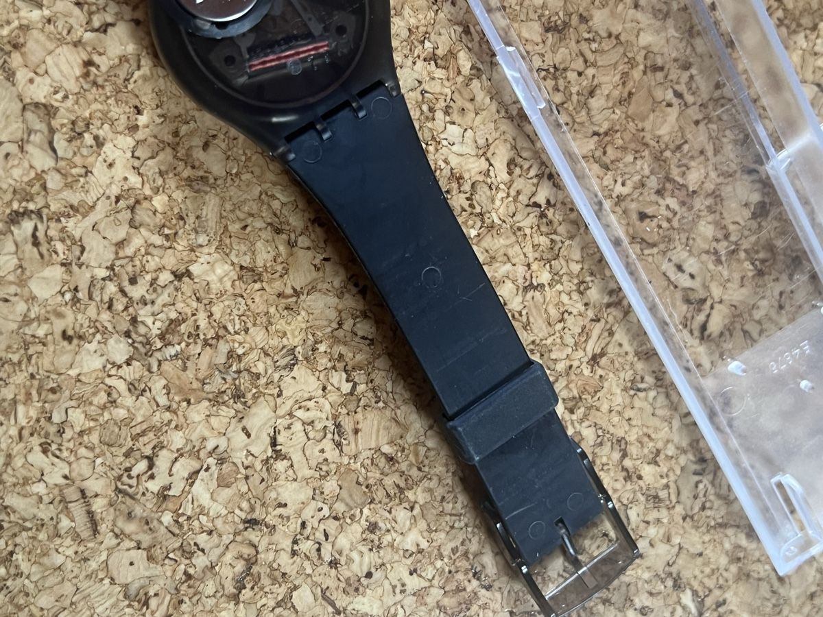 Swatch Orologi: Swatch Uhr schwarz  86 – Usato da Basel venduto da bellespirit 2