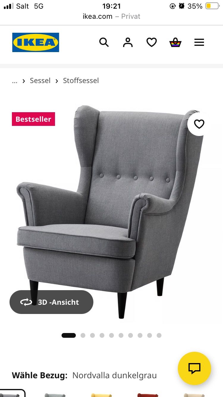 Ikea Poltrone: Ohrensessel STRANDMON – Nuovo (secondo la descrizione) da Brugg AG venduto da han_2c76 3