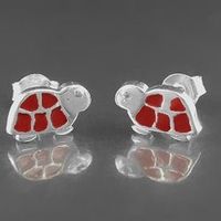 Schildkröte Kinderohrstecker 925 Silber