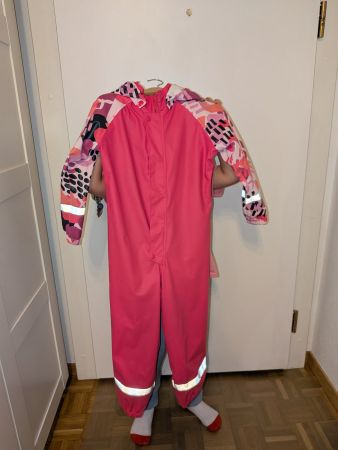 Kinder Regenanzug Reima Grösse 110 cm pink