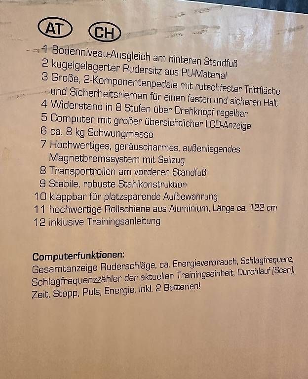 Hometrainer: Crane Rudergerät in Originalverpackung – Gebraucht aus Obernau von Arche_Noah_Brocki 4