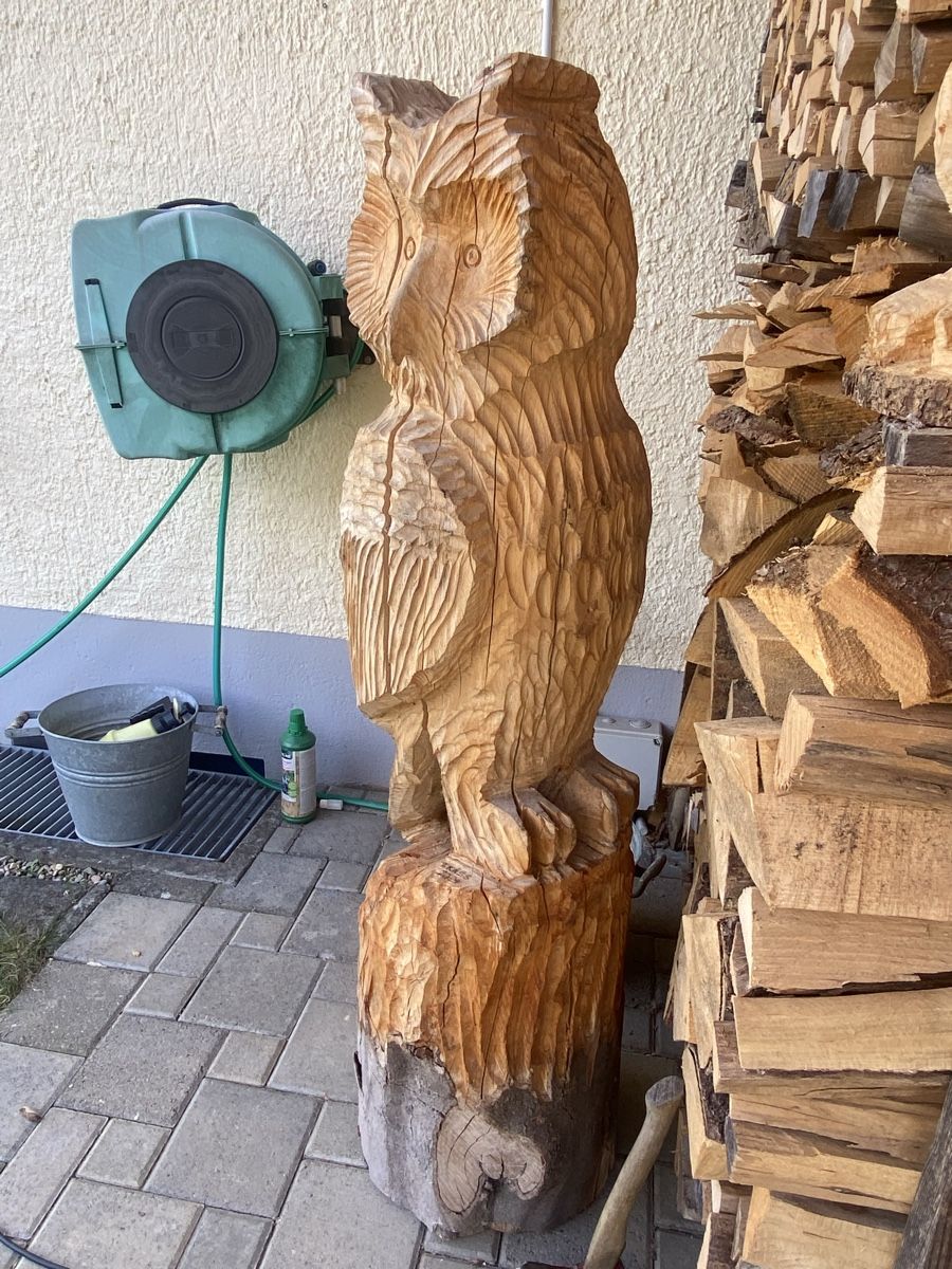 Holzartikel: Eule aus Buchenholz – Gebraucht aus Wiesendangen von argon03 1