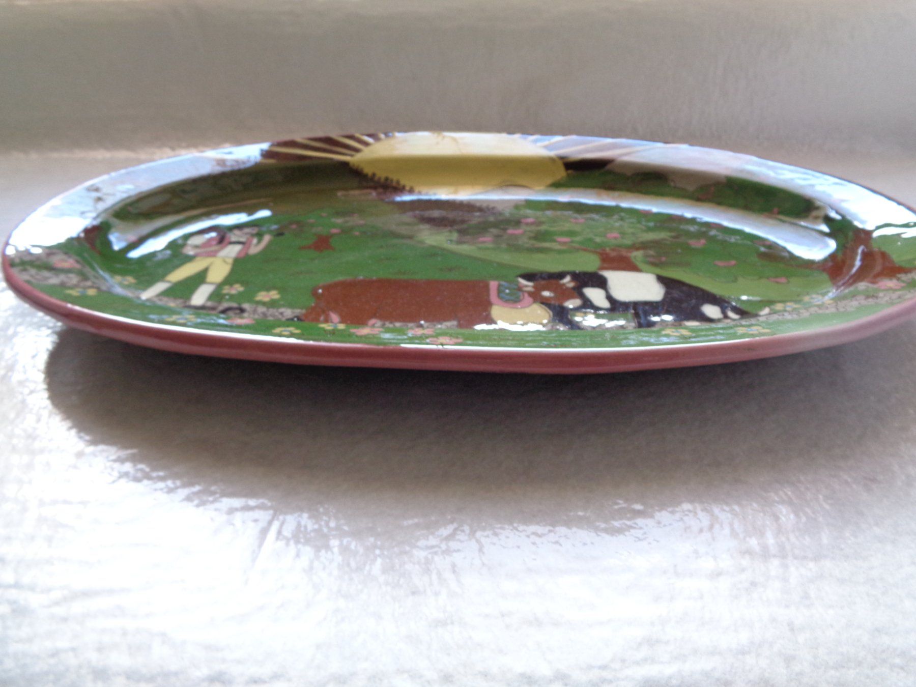 Dipinti: GROSSE APPENZELLER PLATTE VETSCH 42 x 26 – Usato da Henggart venduto da linda666 3