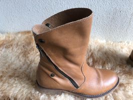 Lederschuhe beige Gr 38