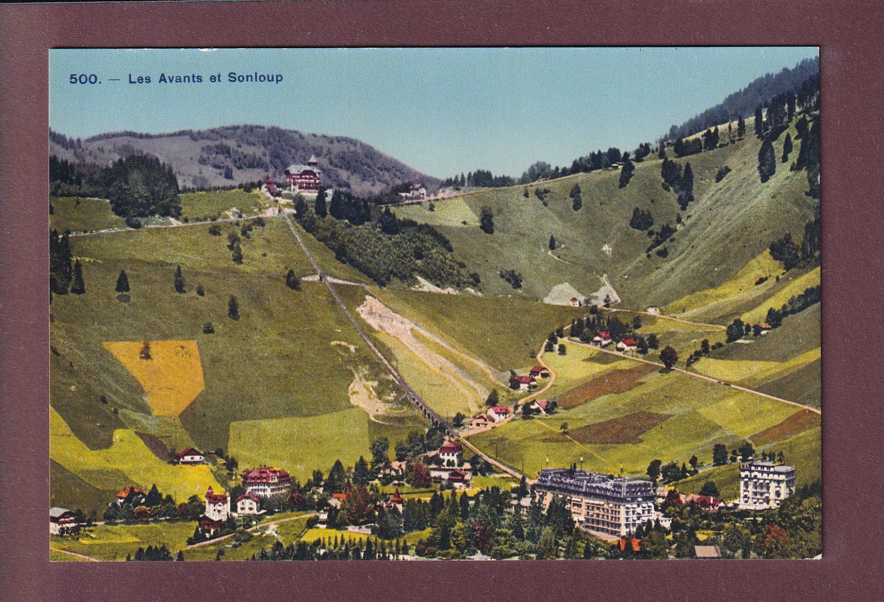 Cartoline postali: LES AVANTS - Sonloup – Usato da Pully venduto da nicecards