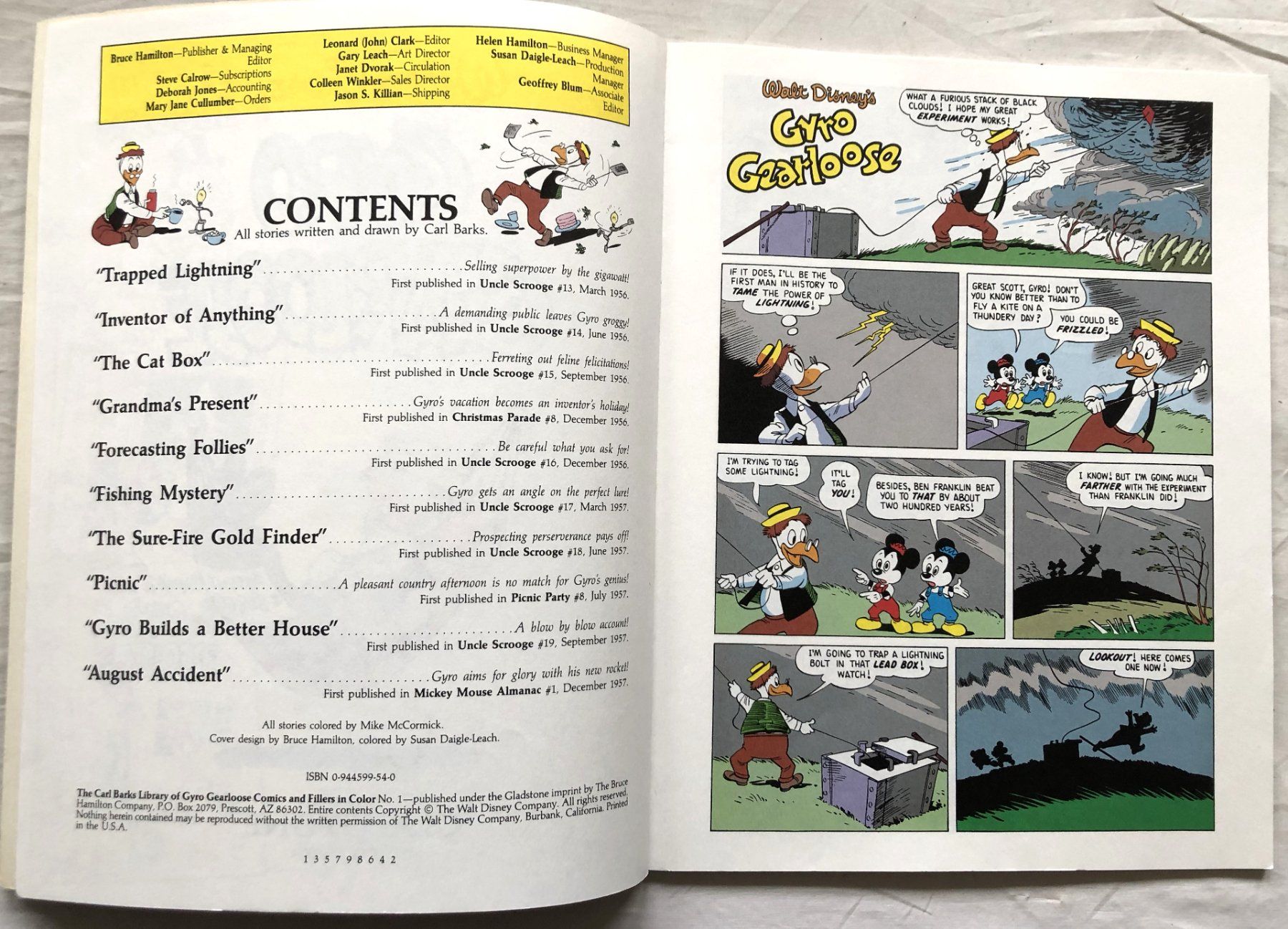 Fumetti: Walt Disney's GYRO GEARLOOSE 1 - Comic - Carl Barks Library – Usato da Schaffhausen venduto da durruti 2