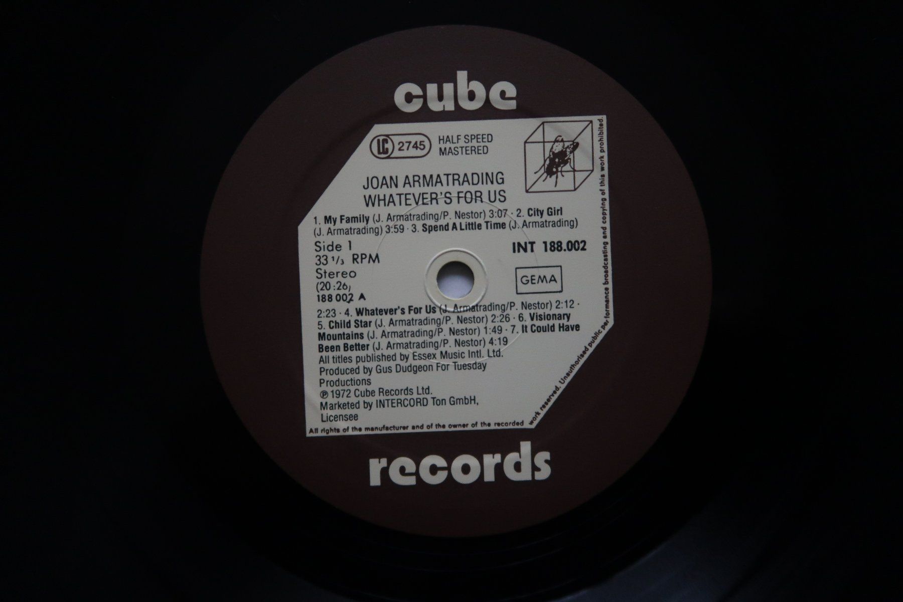 Dischi in vinile: JOAN ARMATRADING - WHATEVER'S FOR US - HALF SPEED MASTER LP – Usato da Basel venduto da Patiscat 2