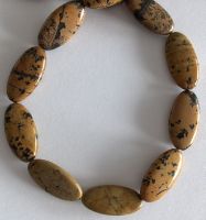 Landschaftsjaspis, oval 30x15x6mm